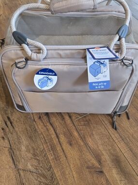 Top Paw Expandable Small Pet Carrier in Tan